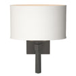 Hubbardton Forge 2010 Natural Iron Natural Anna Shade (SF) Beacon Hall Oval Drum Shade Sconce