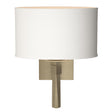Hubbardton Forge 2010 Soft Gold Natural Anna Shade (SF) Beacon Hall Oval Drum Shade Sconce