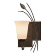 Hubbardton Forge 2003 Bronze Opal Glass (GG) Right Forged Leaf Sconce
