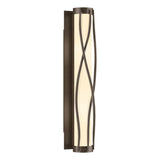 Hubbardton Forge 2015 Bronze Opal Glass (GG) Twine Sconce