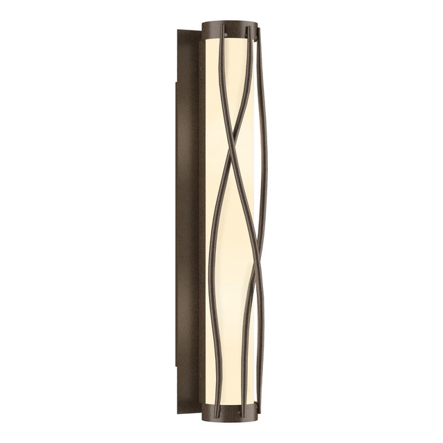 Hubbardton Forge 2015 Bronze Opal Glass (GG) Twine Sconce