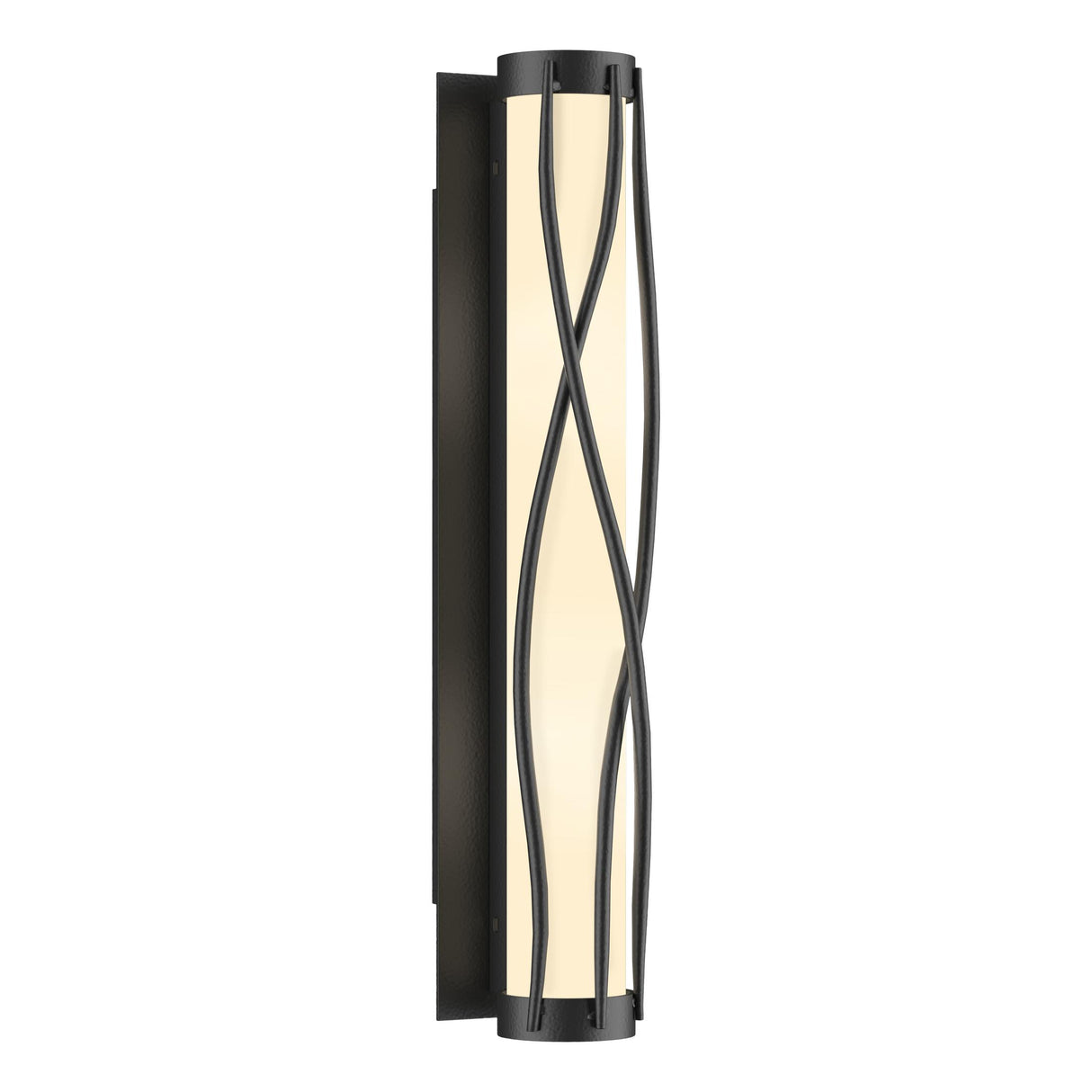 Hubbardton Forge 2015 Black Opal Glass (GG) Twine Sconce