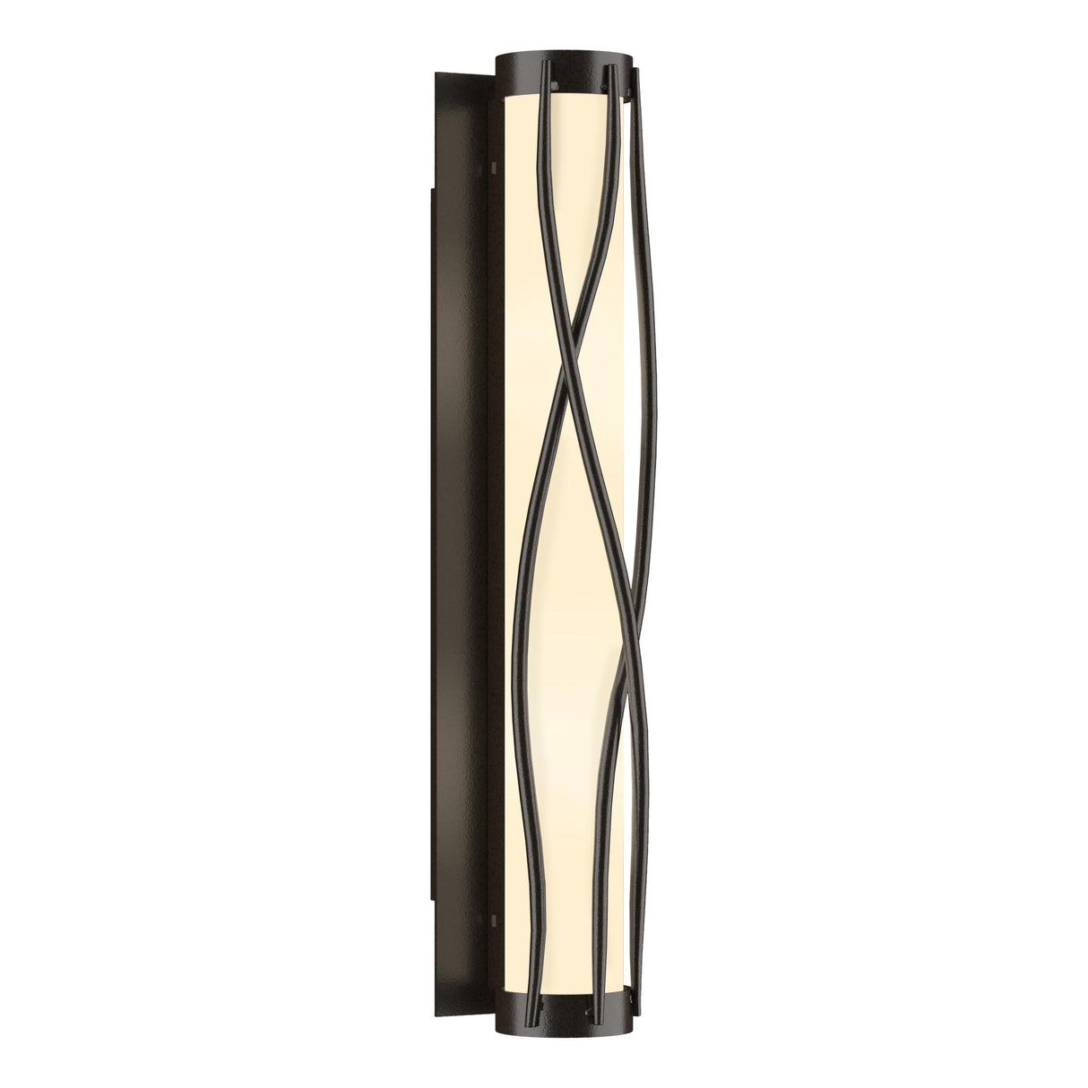Hubbardton Forge 2015 Oil Rubbed Bronze Opal Glass (GG) Twine Sconce