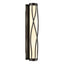 Hubbardton Forge 2015 Oil Rubbed Bronze Opal Glass (GG) Twine Sconce