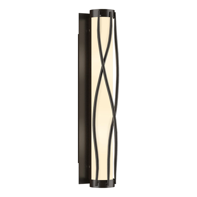 Hubbardton Forge 2015 Oil Rubbed Bronze Opal Glass (GG) Twine Sconce