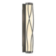 Hubbardton Forge 2015 Natural Iron Opal Glass (GG) Twine Sconce
