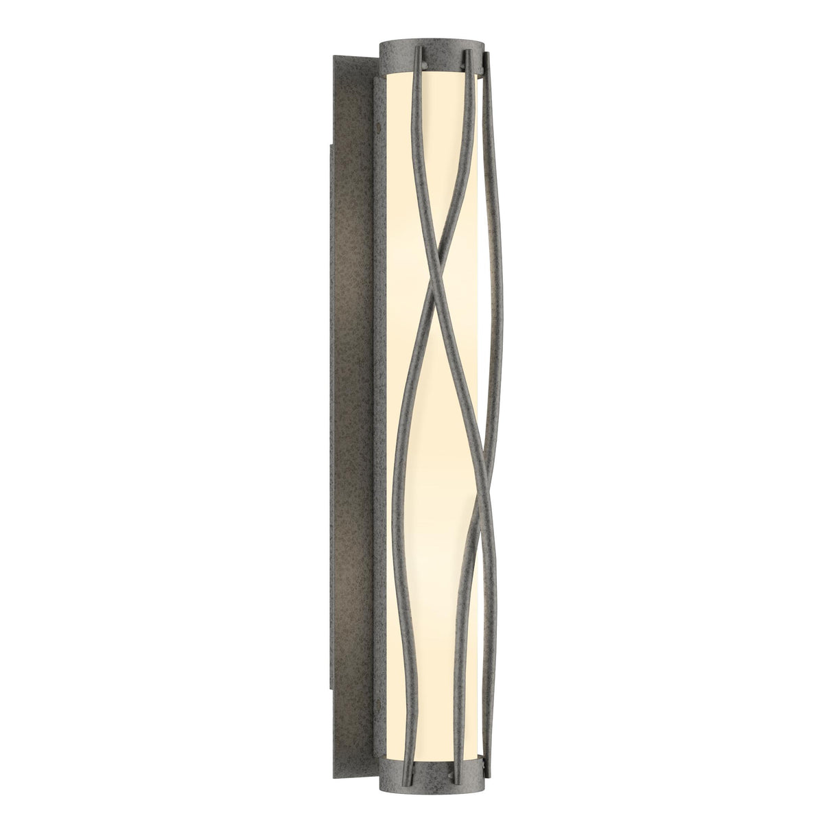 Hubbardton Forge 2015 Natural Iron Opal Glass (GG) Twine Sconce