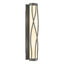 Hubbardton Forge 2015 Natural Iron Opal Glass (GG) Twine Sconce