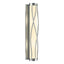 Hubbardton Forge 2015 Vintage Platinum Opal Glass (GG) Twine Sconce