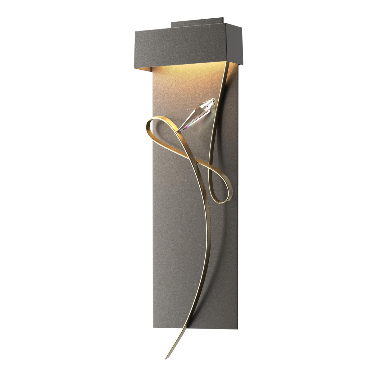 Hubbardton Forge 2017 Dark Smoke Soft Gold Rhapsody LED Sconce