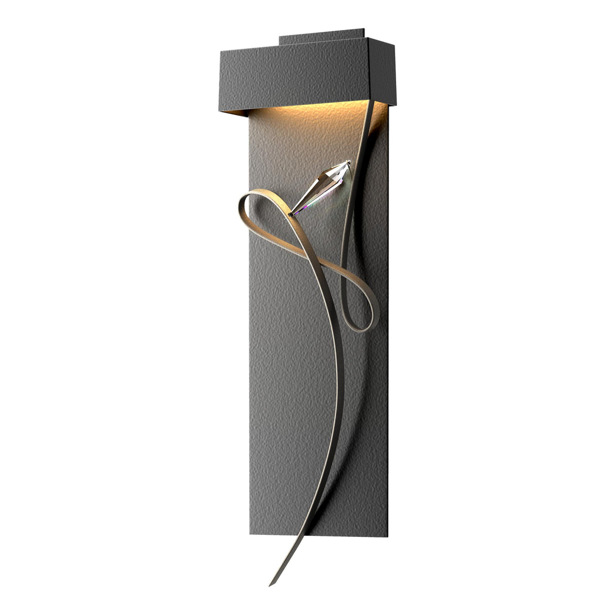 Hubbardton Forge 2017 Black Natural Iron Rhapsody LED Sconce