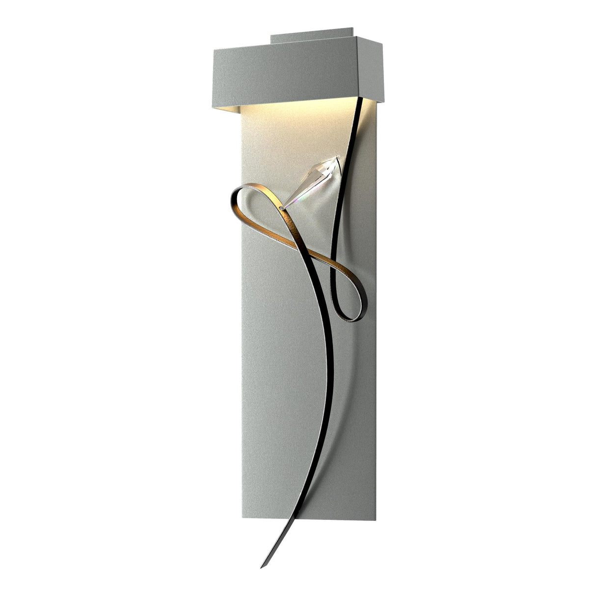 Hubbardton Forge 2017 Vintage Platinum Black Rhapsody LED Sconce