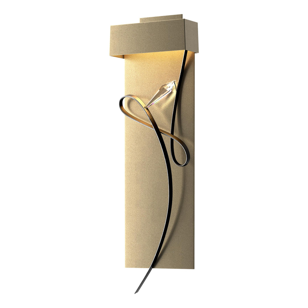 Hubbardton Forge 2017 Soft Gold Black Rhapsody LED Sconce