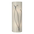 Hubbardton Forge 2004 Sterling Ivory Art Glass (CC) Right Forged Leaf and Stem Sconce