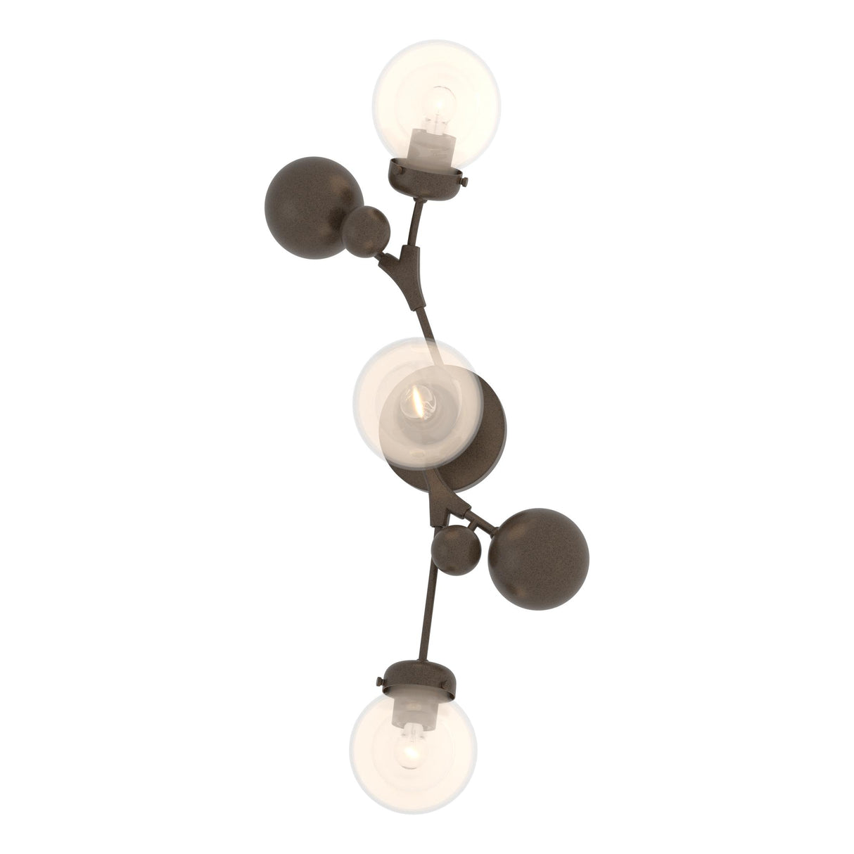 Hubbardton Forge 2019 Bronze Opaline Glass (WF) Sprig Sconce