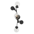 Hubbardton Forge 2019 Black Water Glass (LL) Sprig Sconce