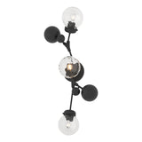Hubbardton Forge 2019 Black Water Glass (LL) Sprig Sconce