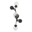 Hubbardton Forge 2019 Black Water Glass (LL) Sprig Sconce