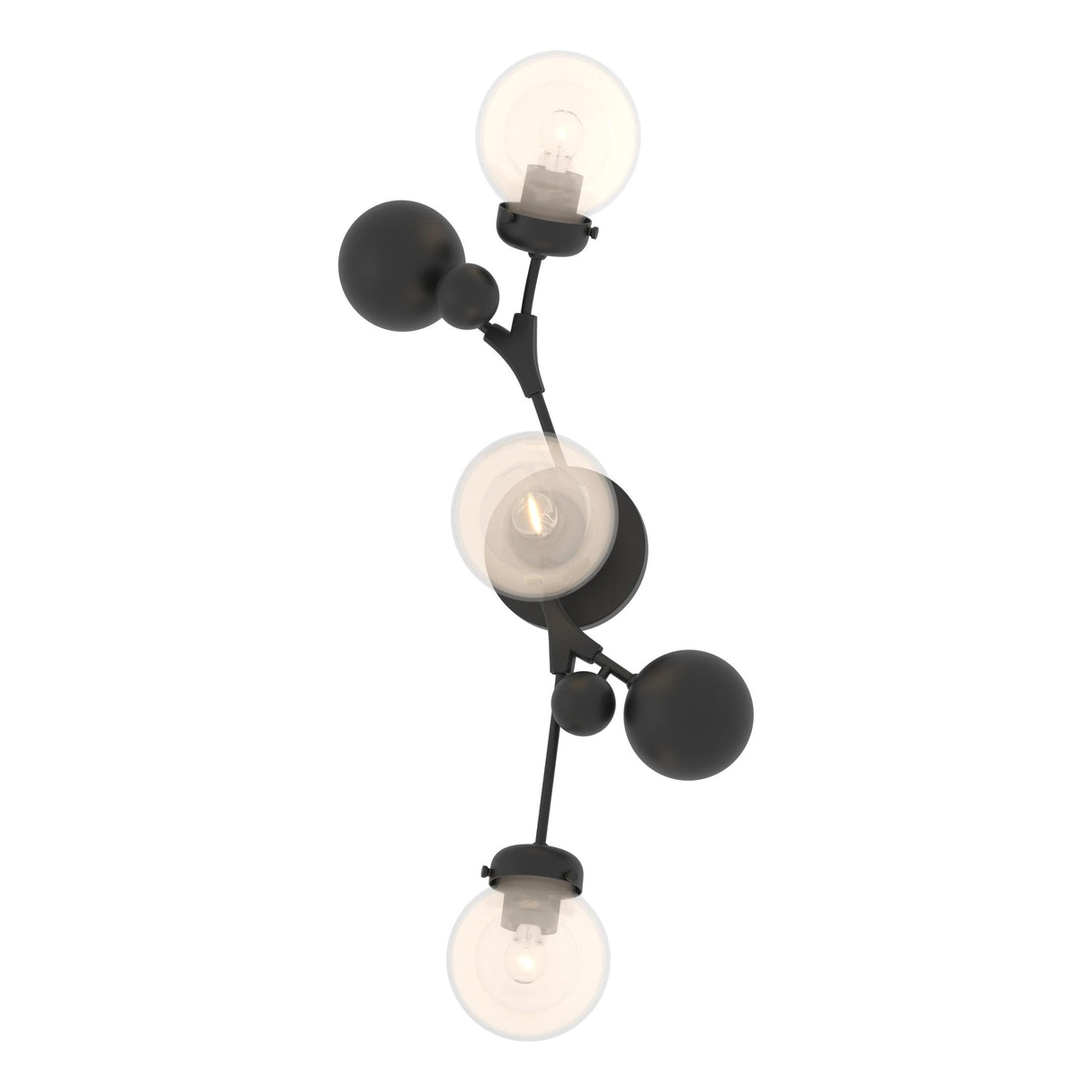 Hubbardton Forge 2019 Black Opaline Glass (WF) Sprig Sconce