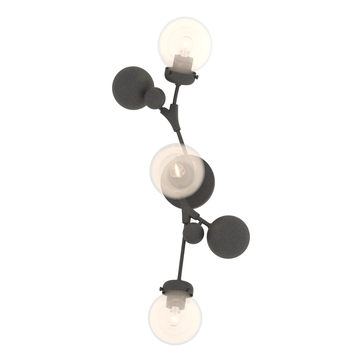 Hubbardton Forge 2019 Natural Iron Opaline Glass (WF) Sprig Sconce
