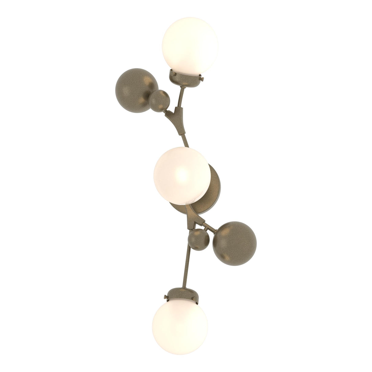 Hubbardton Forge 2019 Soft Gold Opal Glass (GG) Sprig Sconce