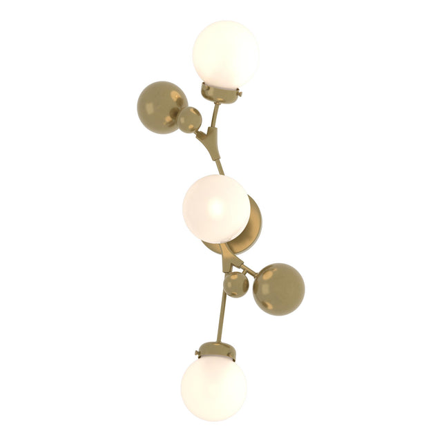 Hubbardton Forge 2019 Modern Brass Opal Glass (GG) Sprig Sconce