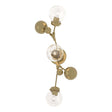 Hubbardton Forge 2019 Modern Brass Water Glass (LL) Sprig Sconce