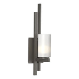 Hubbardton Forge 2010 Oil Rubbed Bronze Opal Glass (GG) Left Ondrian 1 Light Sconce