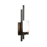 Hubbardton Forge 2010 Dark Smoke Opal Glass (GG) Right Ondrian 1 Light Sconce