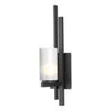Hubbardton Forge 2010 Black Opal Glass (GG) Right Ondrian 1 Light Sconce