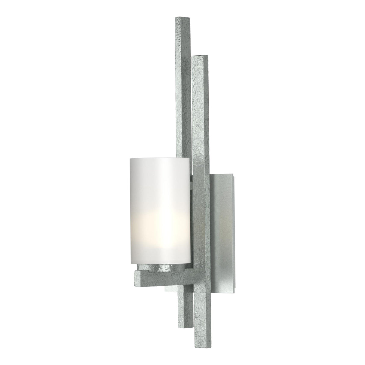 Hubbardton Forge 2010 Vintage Platinum Opal Glass (GG) Right Ondrian 1 Light Sconce