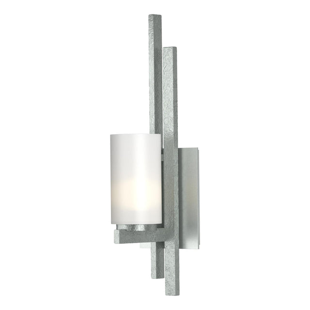 Hubbardton Forge 2010 Vintage Platinum Opal Glass (GG) Right Ondrian 1 Light Sconce