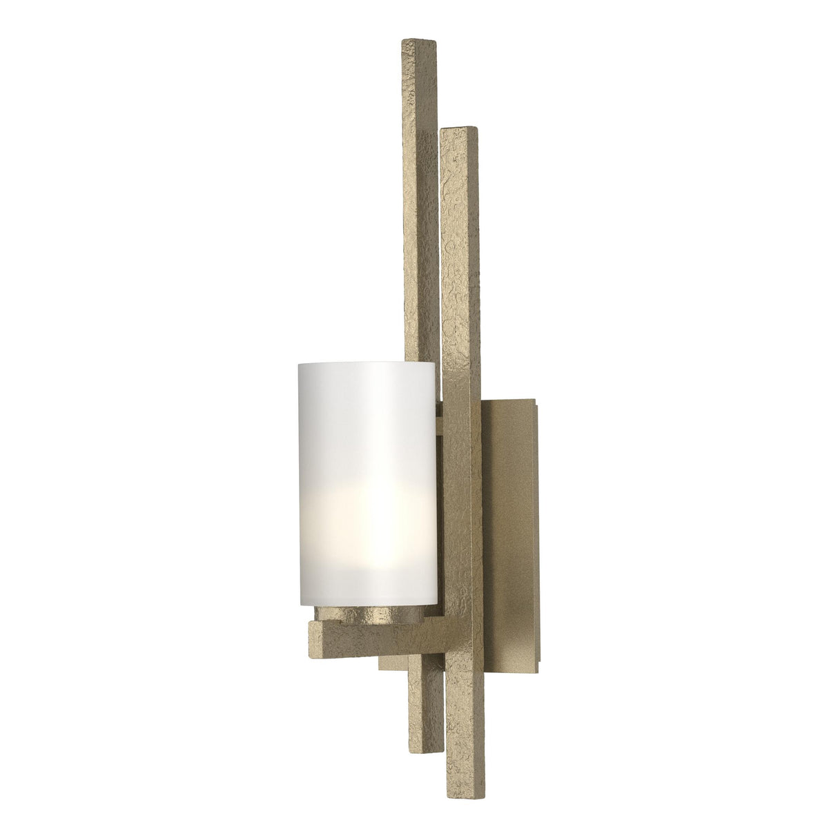 Hubbardton Forge 2010 Soft Gold Opal Glass (GG) Right Ondrian 1 Light Sconce