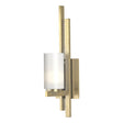 Hubbardton Forge 2010 Modern Brass Opal Glass (GG) Right Ondrian 1 Light Sconce