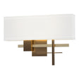 Hubbardton Forge 2014 Bronze Soft Gold Natural Anna Shade (SF) Cosmo Sconce