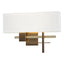 Hubbardton Forge 2014 Bronze Soft Gold Natural Anna Shade (SF) Cosmo Sconce