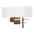 Hubbardton Forge 2014 Bronze Sterling Natural Anna Shade (SF) Cosmo Sconce