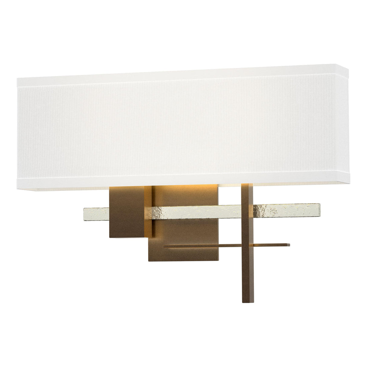 Hubbardton Forge 2014 Bronze Sterling Natural Anna Shade (SF) Cosmo Sconce