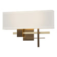 Hubbardton Forge 2014 Bronze Modern Brass Flax Shade (SE) Cosmo Sconce