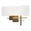 Hubbardton Forge 2014 Bronze Modern Brass Natural Anna Shade (SF) Cosmo Sconce