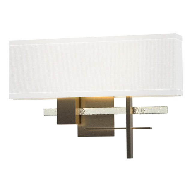 Hubbardton Forge 2014 Dark Smoke Sterling Natural Anna Shade (SF) Cosmo Sconce
