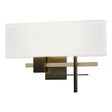 Hubbardton Forge 2014 Black Soft Gold Natural Anna Shade (SF) Cosmo Sconce