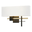 Hubbardton Forge 2014 Black Modern Brass Natural Anna Shade (SF) Cosmo Sconce