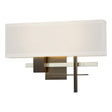 Hubbardton Forge 2014 Oil Rubbed Bronze Sterling Flax Shade (SE) Cosmo Sconce