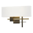 Hubbardton Forge 2014 Natural Iron Soft Gold Natural Anna Shade (SF) Cosmo Sconce