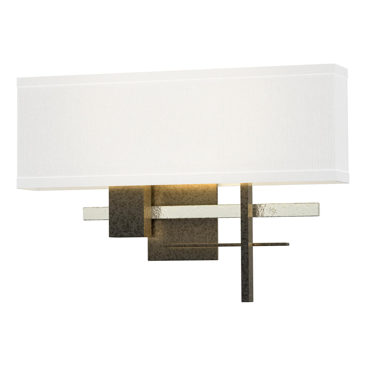 Hubbardton Forge 2014 Natural Iron Sterling Natural Anna Shade (SF) Cosmo Sconce