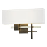 Hubbardton Forge 2014 Natural Iron Sterling Natural Anna Shade (SF) Cosmo Sconce