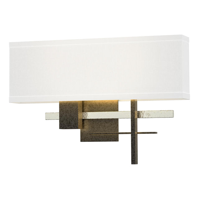 Hubbardton Forge 2014 Natural Iron Sterling Natural Anna Shade (SF) Cosmo Sconce