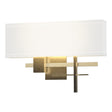 Hubbardton Forge 2014 Natural Iron Modern Brass Natural Anna Shade (SF) Cosmo Sconce