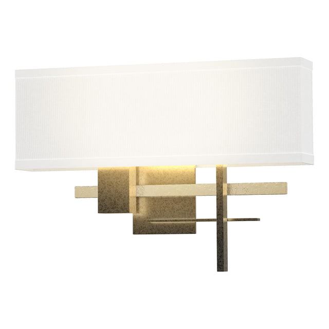 Hubbardton Forge 2014 Natural Iron Modern Brass Natural Anna Shade (SF) Cosmo Sconce